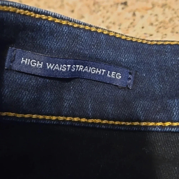 Talbots Simply Flattering Denim Blue Jeans High Waist Straight Leg Women size 10 - Picture 7 of 11